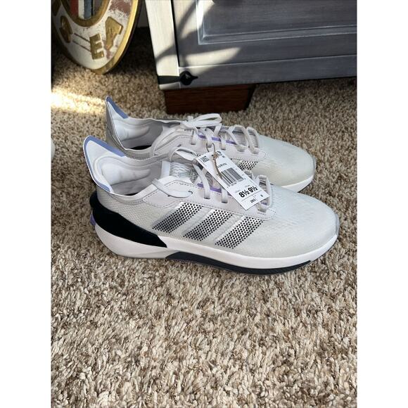 Adidas Avryn Shoes M 8.5 W 9.5 Gray Purple Running Bouce Sneaker Training